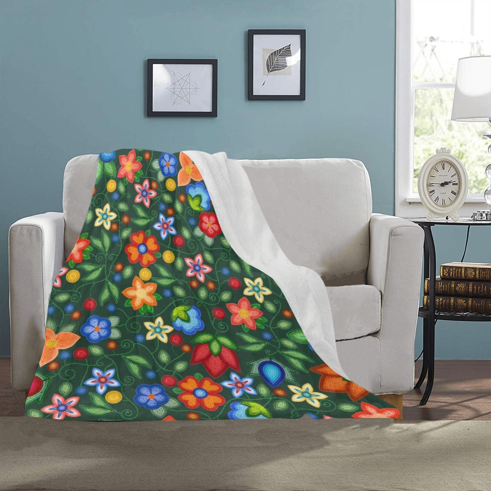 Morning Harmony Forest Small Micro Fleece Blanket