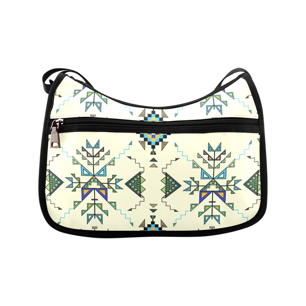 Bear Shield Cream Crossbody Bag
