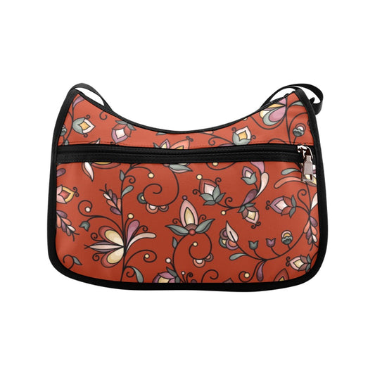 Burnt Sky Petals Red Crossbody Bag