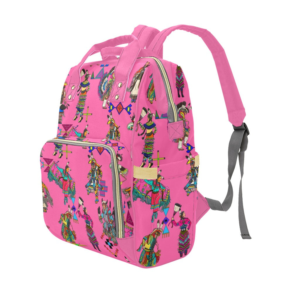 Grand Entry Dancer Pink Multi-Function Diaper Backpack