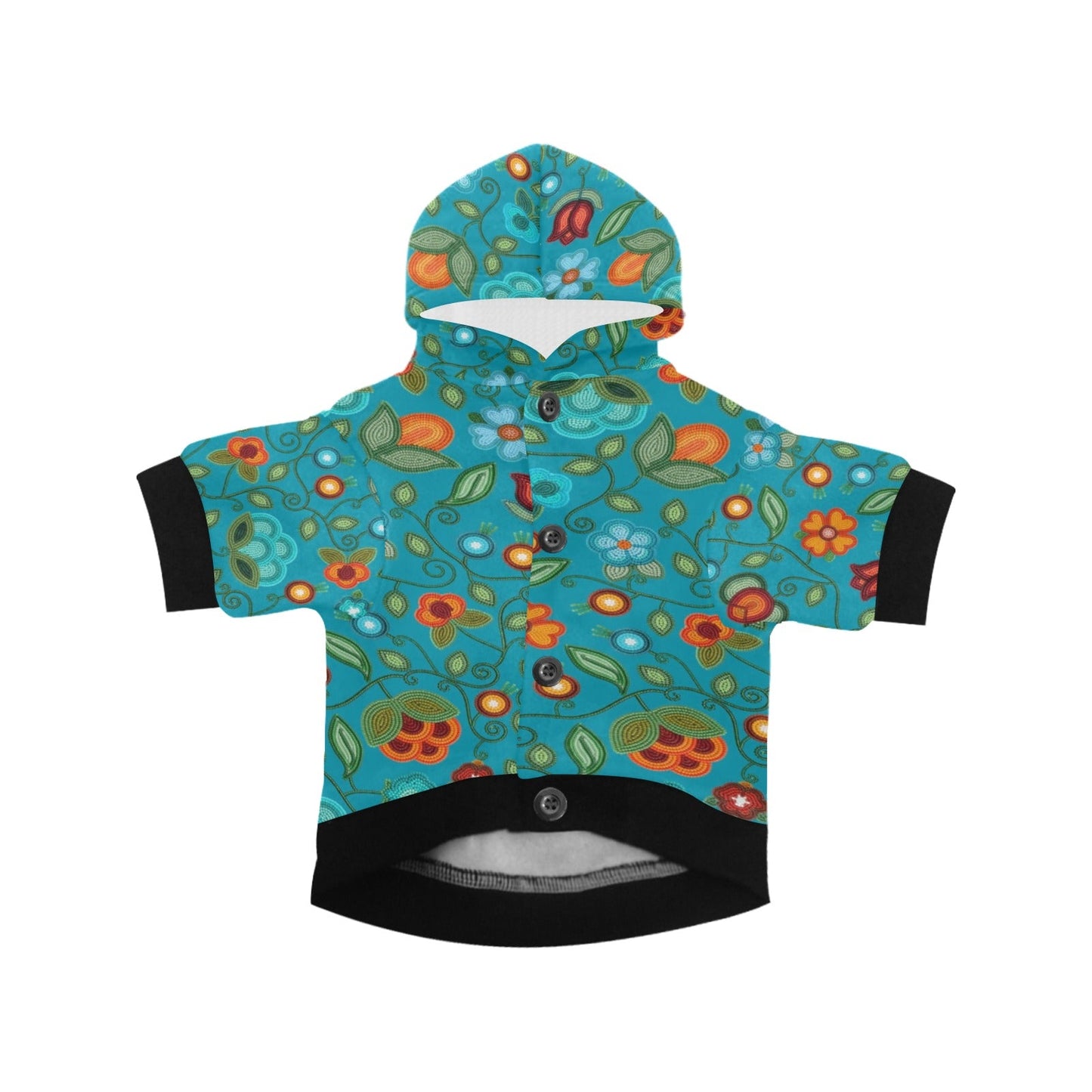 Prairie Fire Petals Ocean Pet Hoodie