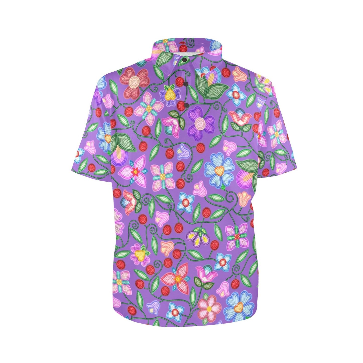Petal Harmony Lavender Polo Shirt