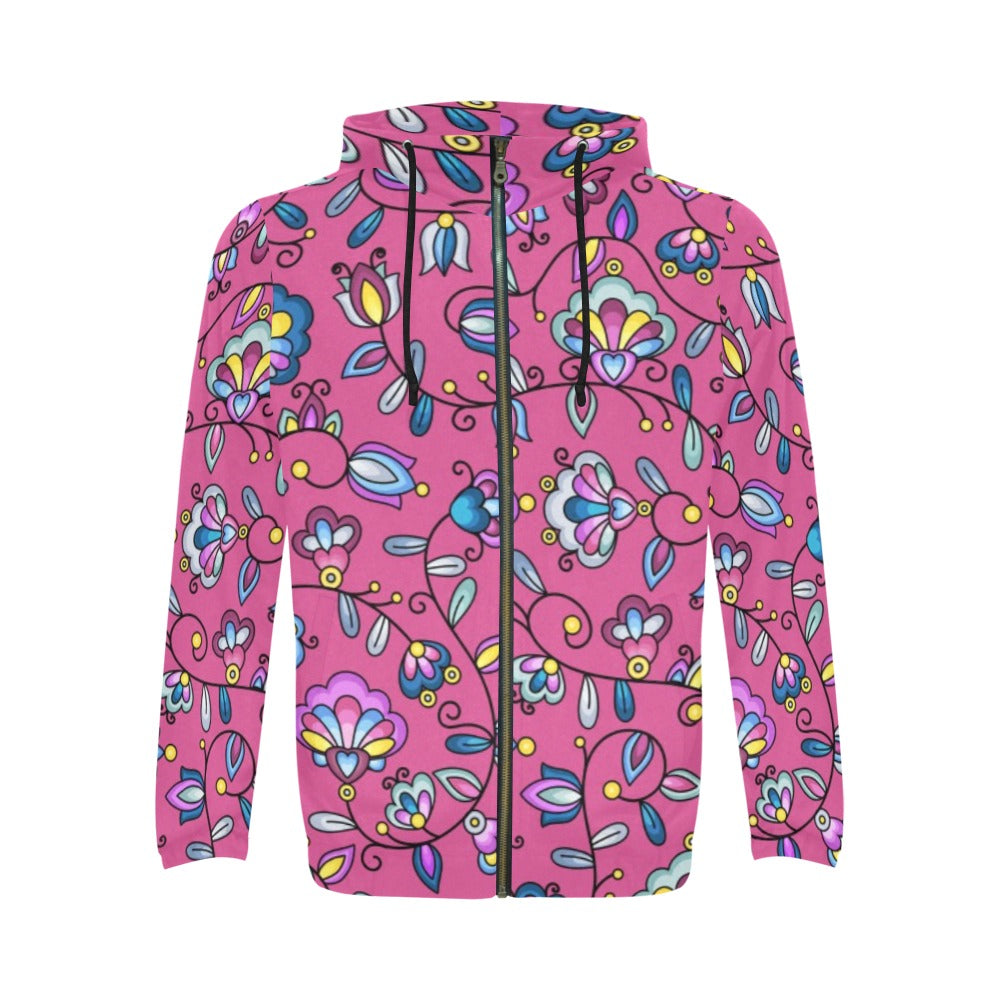 Autumn Bundle Blessing Pink Zip Hoodie