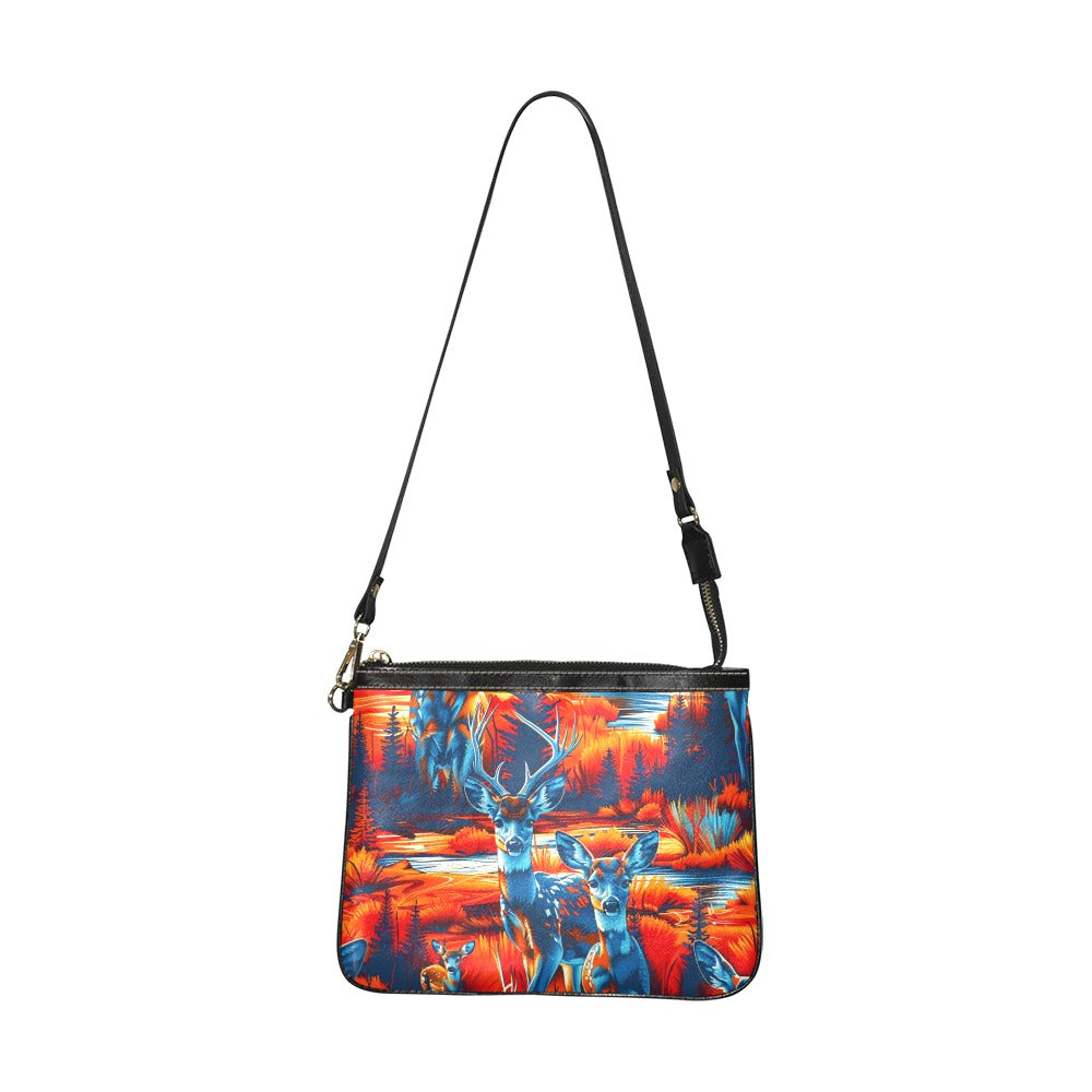 Deer Family Small Shoulder Bag