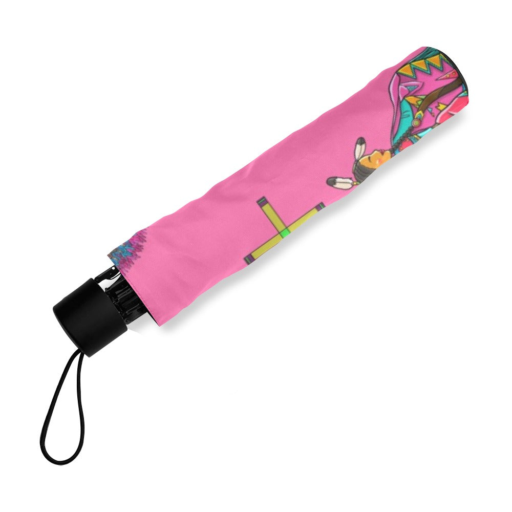 Grand Entry Dancer Pink Foldable Umbrella