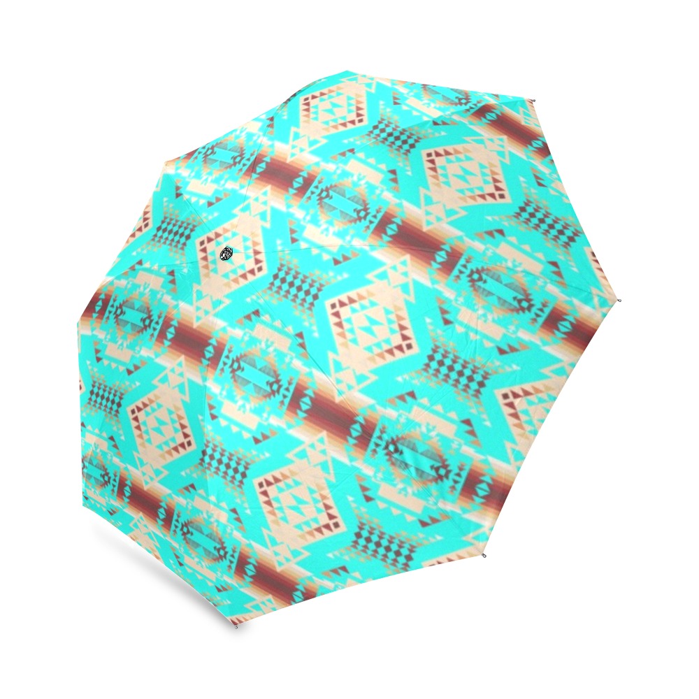 Gathering Earth Turquoise Foldable Umbrella