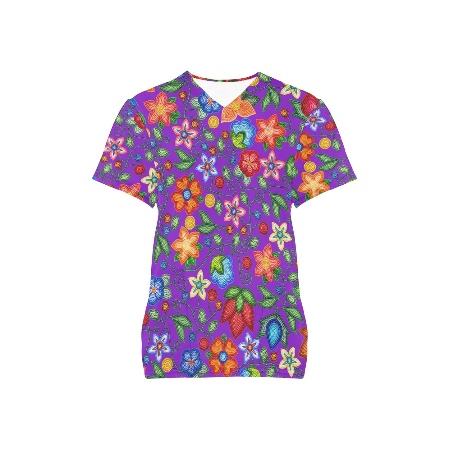 Morning Harmony Purple Scrub Top