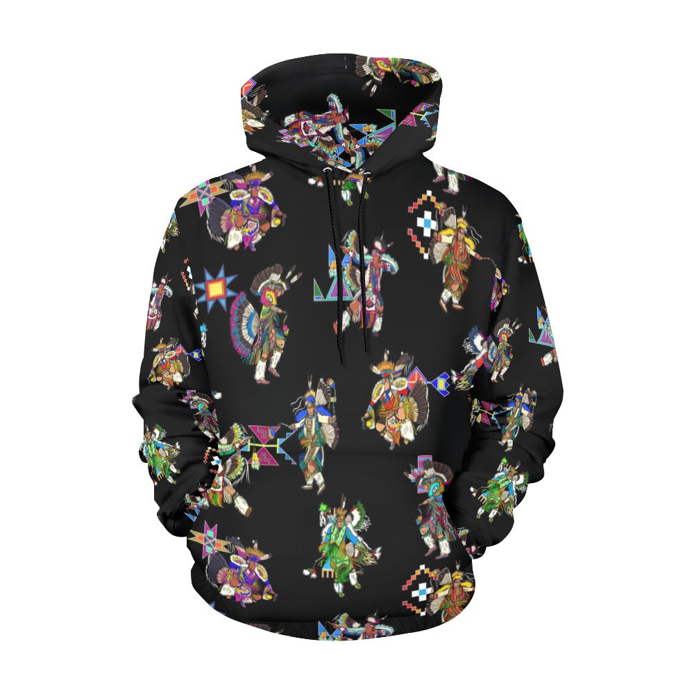Men's Fancy Dancer Black Hoodie for Women