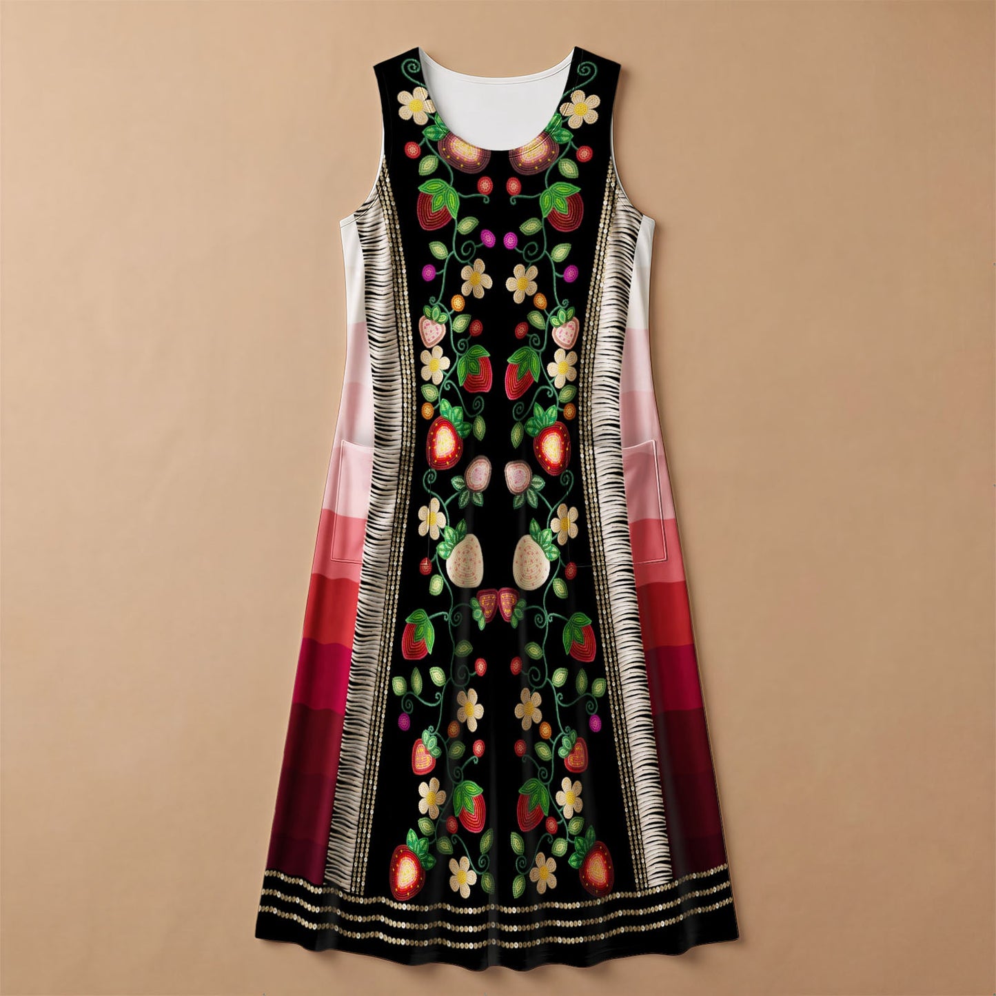 Berry Rites Black 2 Sleeveless Dress