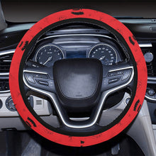 Load image into Gallery viewer, Ledger Dabbles Red Steering Wheel Cover with Elastic Edge
