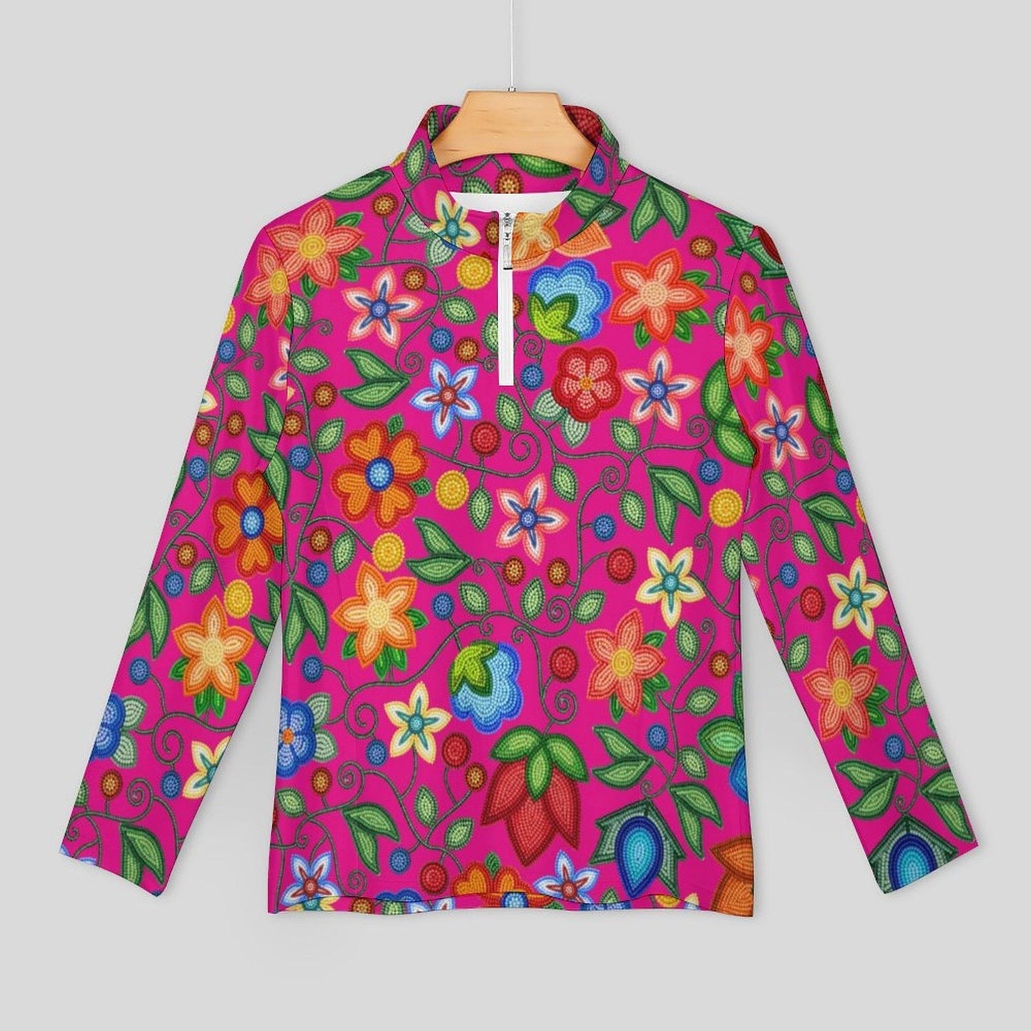 Morning Harmony Pink Long Sleeve Yoga Shirt