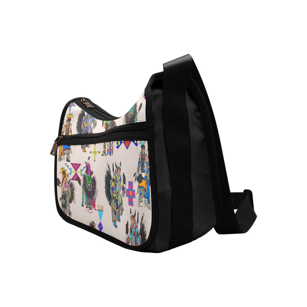 Men's Tradish Dancers Muslin White Crossbody Bag