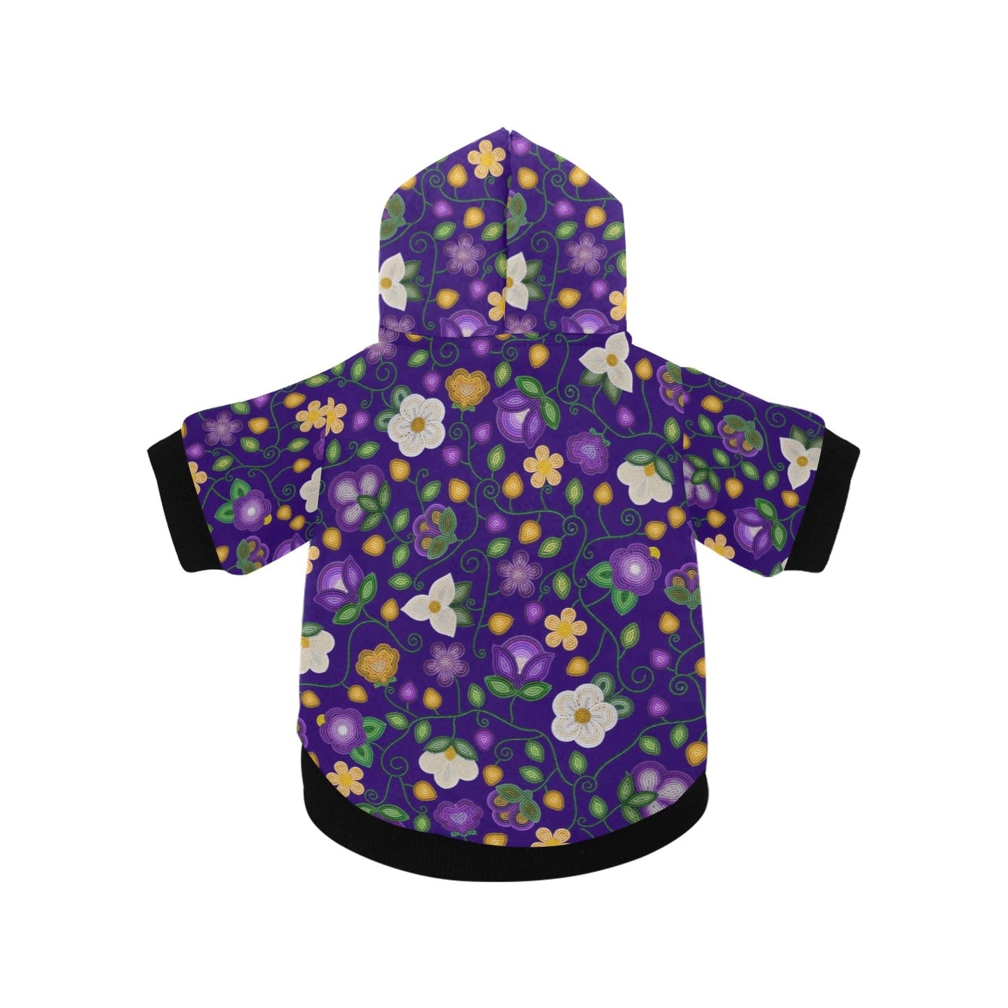 Midnight Moss Bloom Aubergine Pet Hoodie