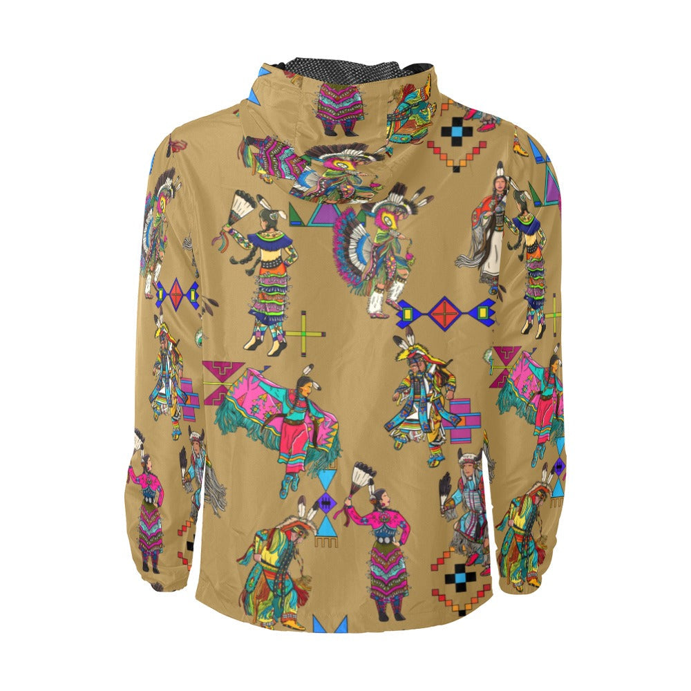 Grand Entry Dancers Earth Men's Windbreaker