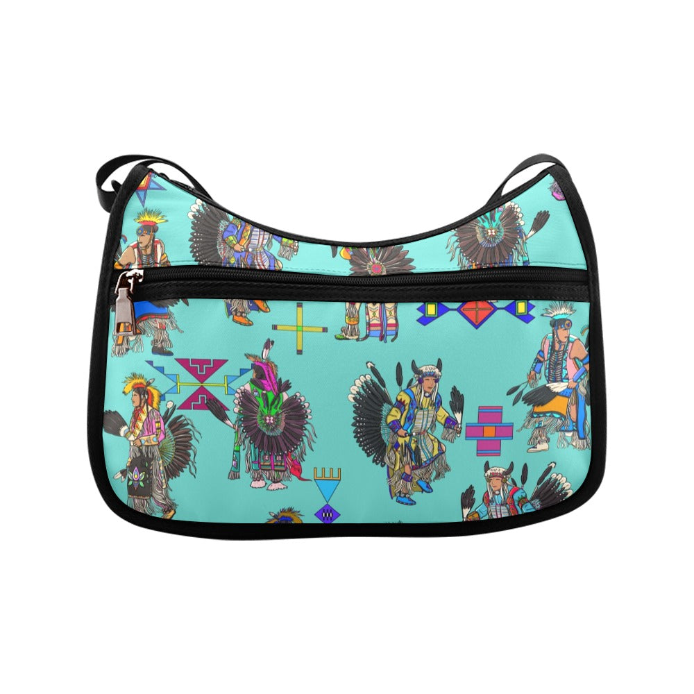 Men's Tradish Dancers Eggshell Blue Crossbody Bag