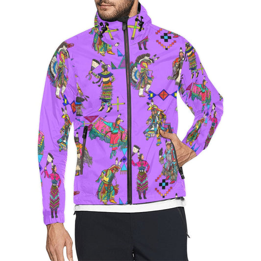 Grand Entry Dancers Purple Men's Windbreaker