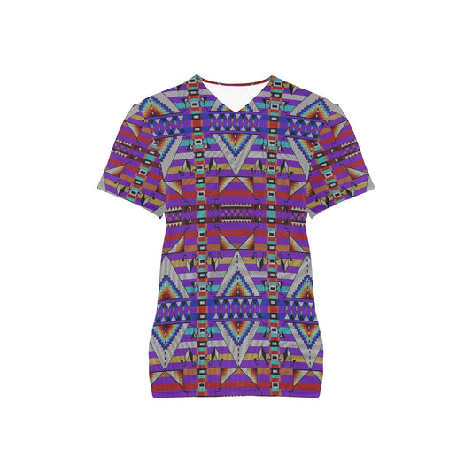 Medicine Blessing Purple Scrub Top