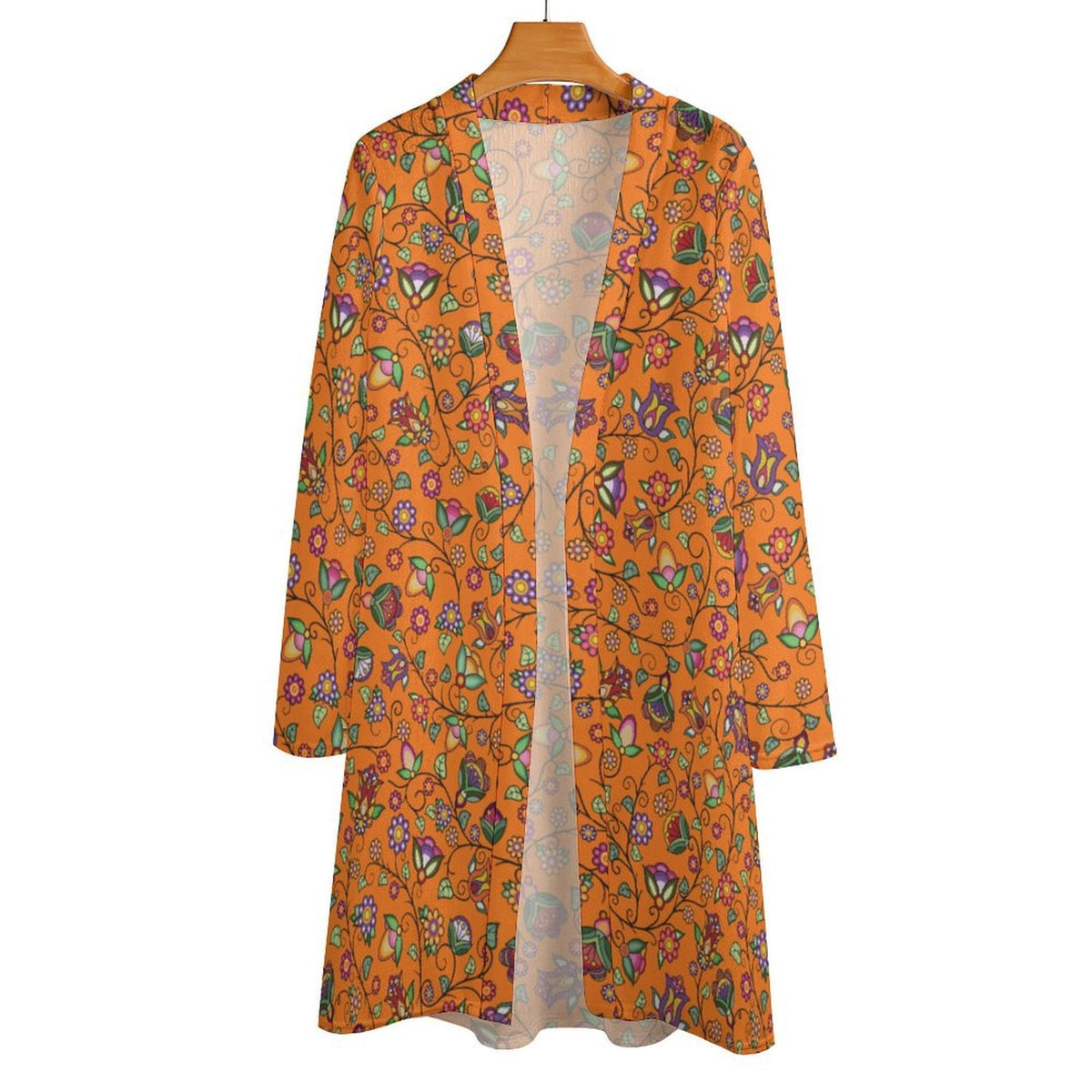 Heartbeat Petals Orange Cardigan
