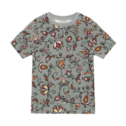 Burnt Sky Petals Green T-shirt for Men