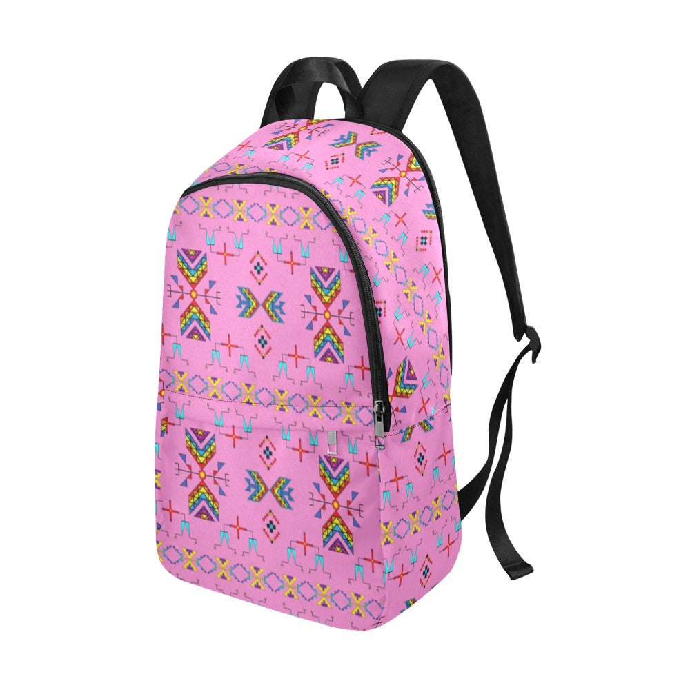 Rainy Chief Rainbow Blush Fabric Backpack for Adult