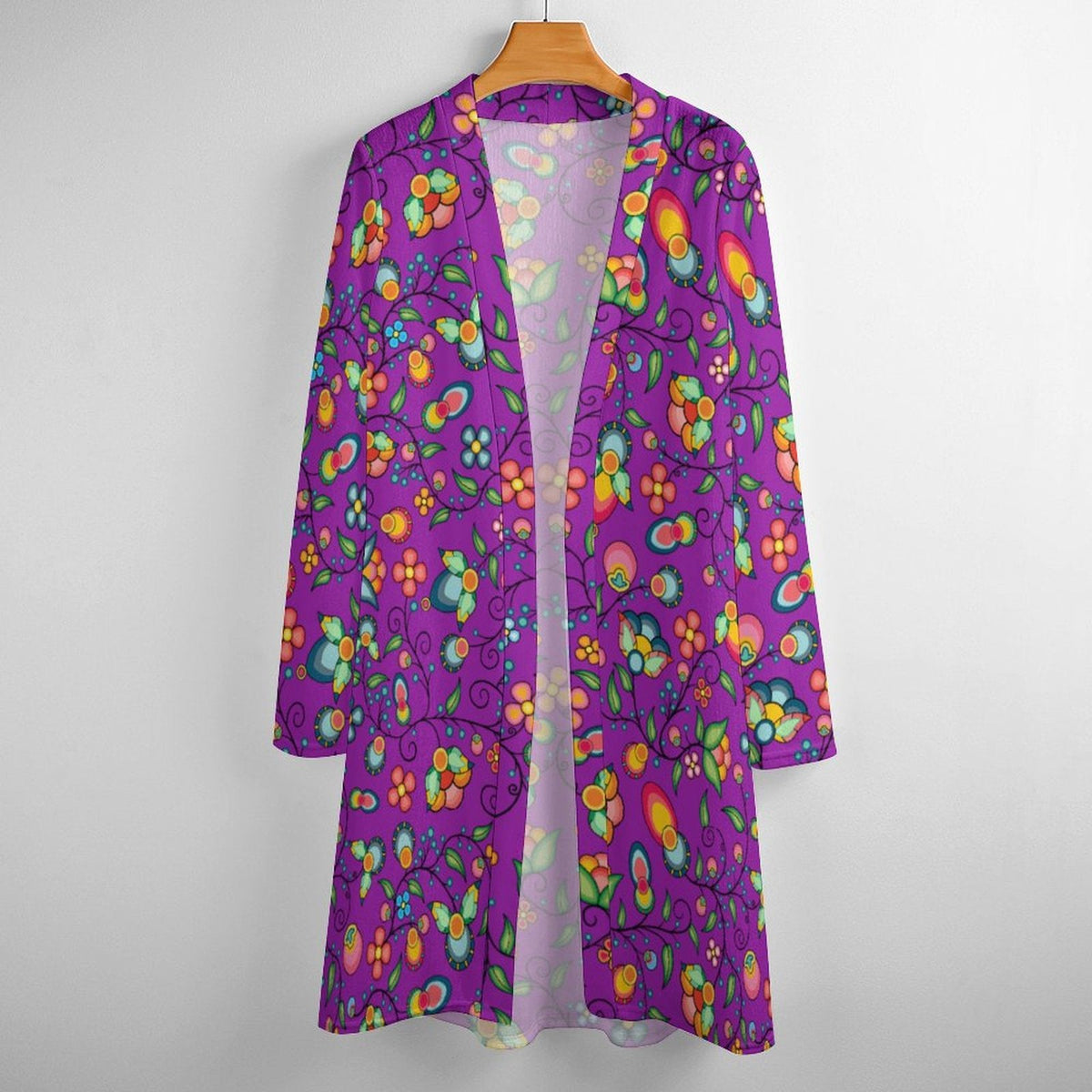 Floral Bounty Purple Cardigan