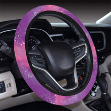 Load image into Gallery viewer, Animal Ancestors 7 Aurora Gases Pink and Purple Steering Wheel Cover with Elastic Edge
