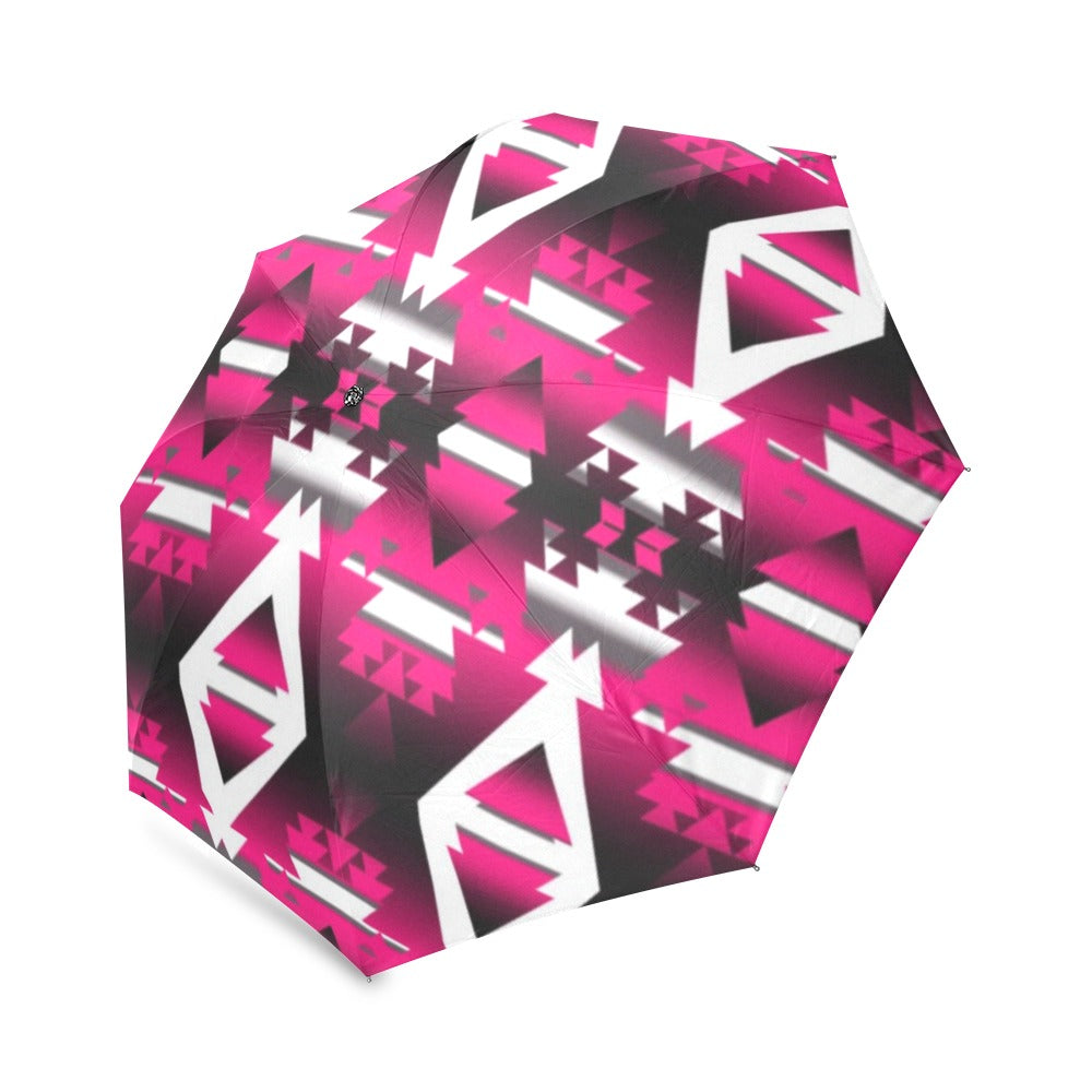 Dark Sunset Winter Camp Foldable Umbrella
