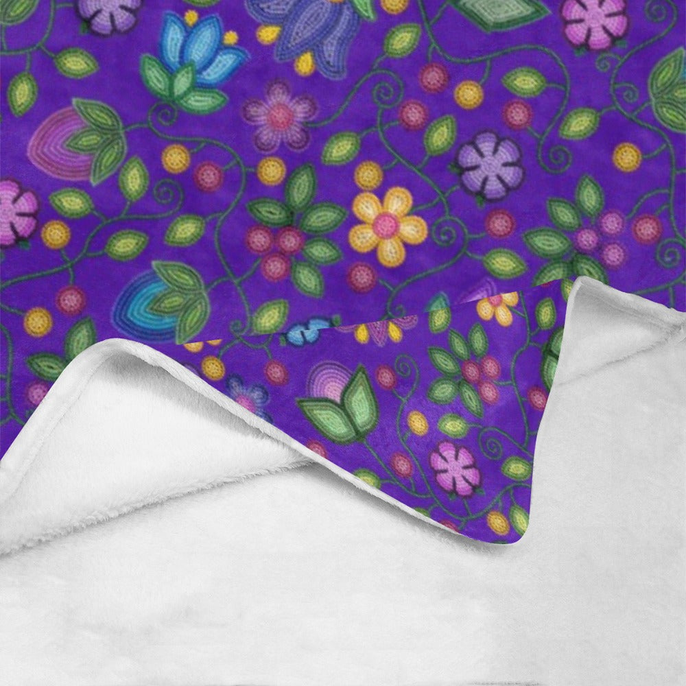 Bloom Uplift Indigo X-Large Micro Fleece Blanket