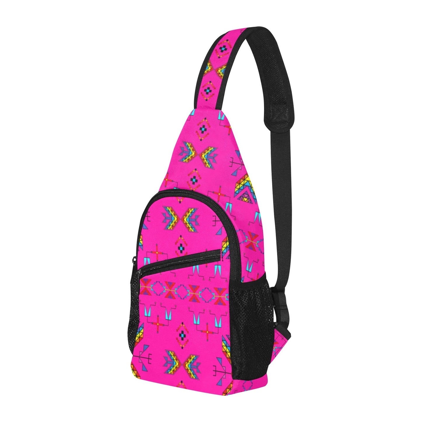 Rainy Chief Rainbow Hot Pink Chest Bag