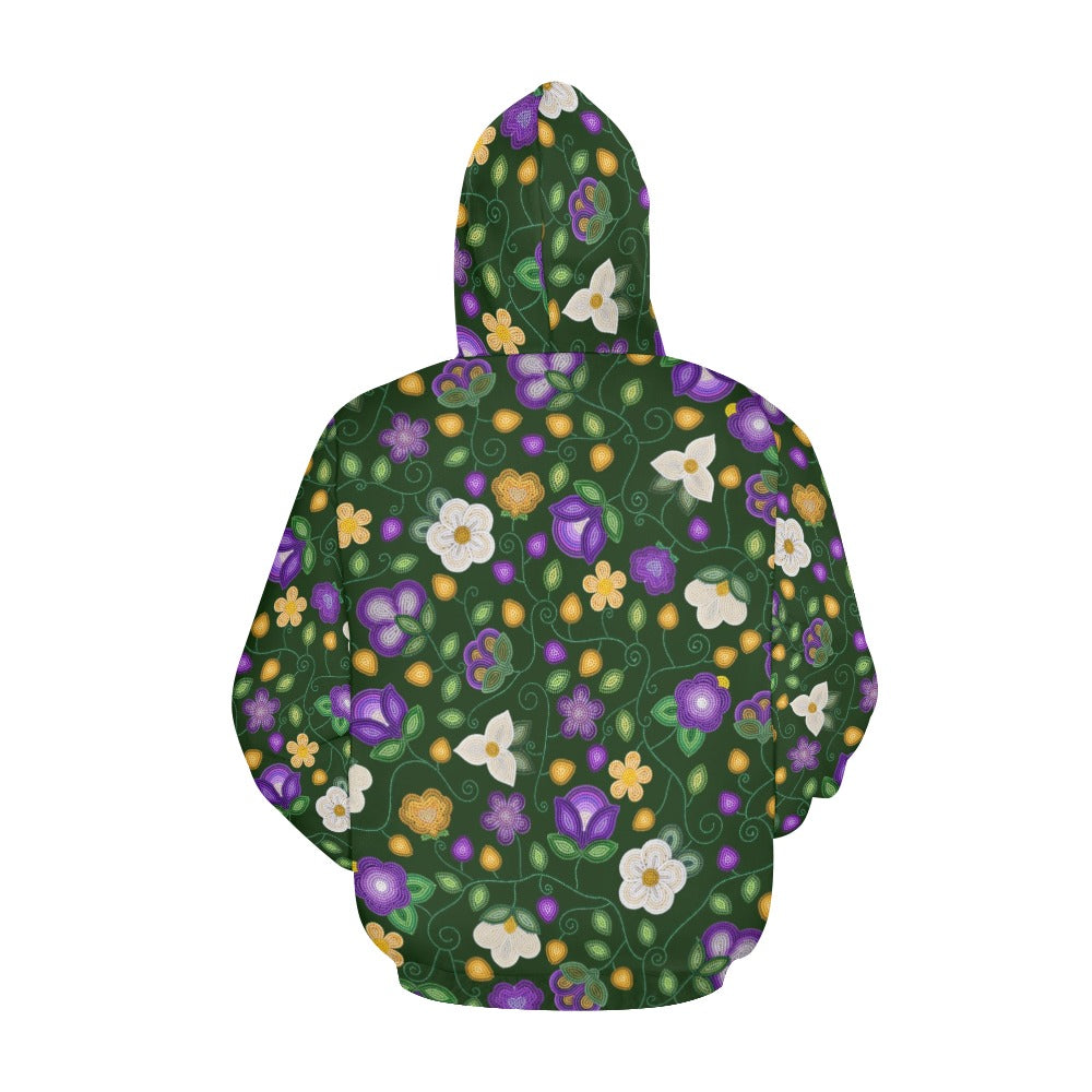 Midnight Moss Bloom Forest Hoodie for Women