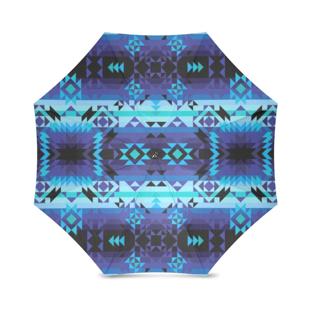 Blue Star Foldable Umbrella