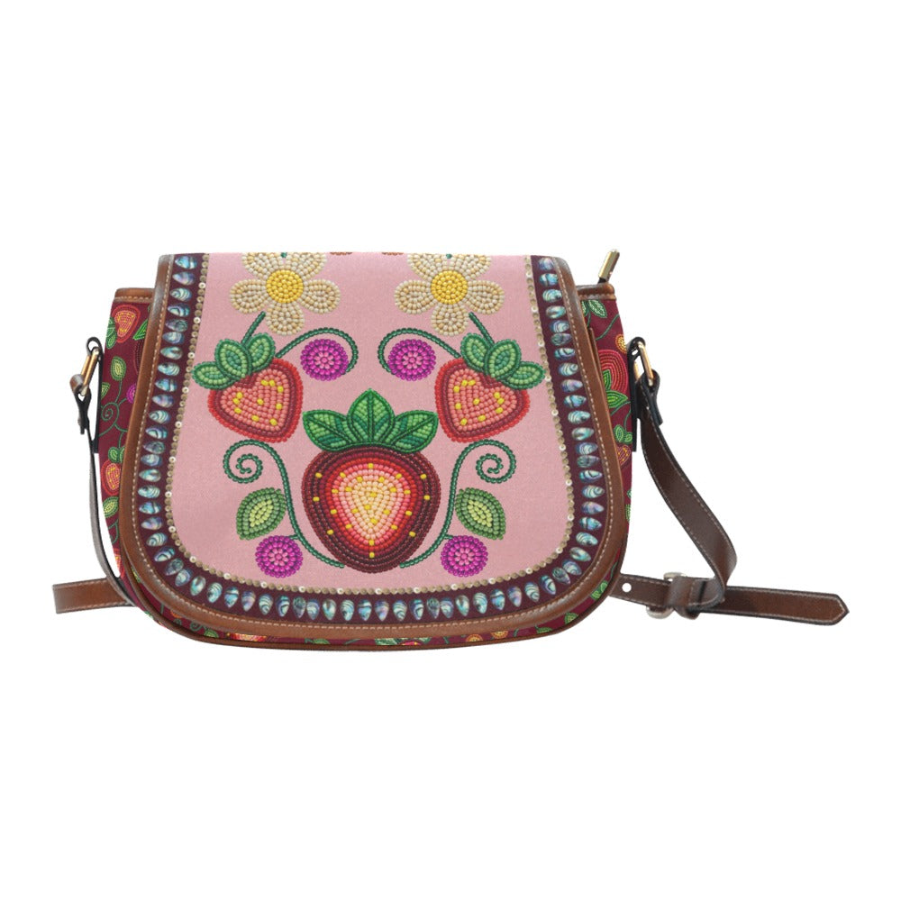 Berry Rites Saddle Bag/Large - Pink-Maroon