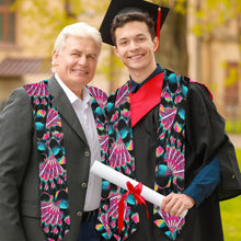 Load image into Gallery viewer, Hawk Feathers Heat Map Graduation Stole
