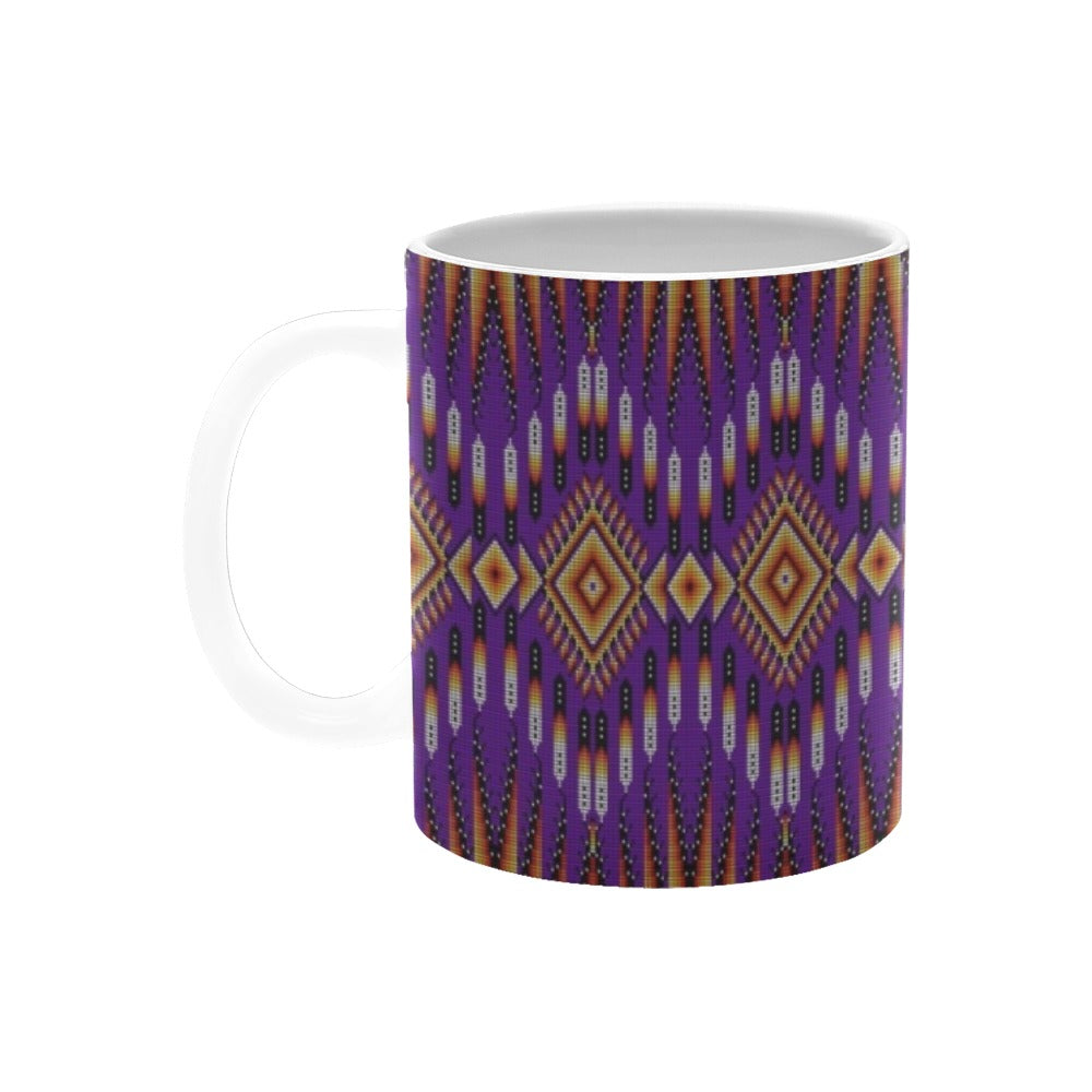 Fire Feather Purple Mug