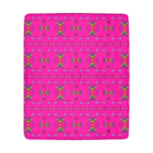 Rainy Chief Rainbow Hot Pink Ultra-Soft Micro Fleece Blanket 50"x60"