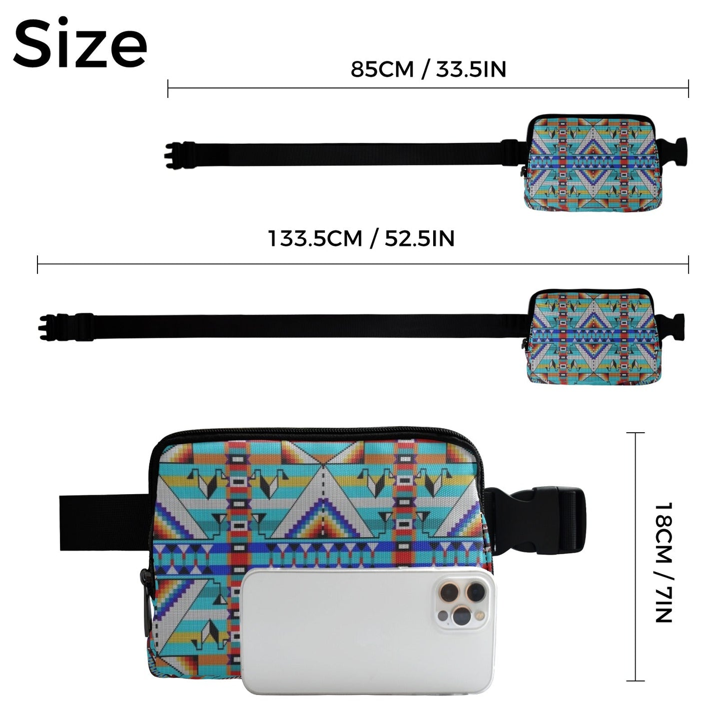 Medicine Blessing Turquoise Belt Bag