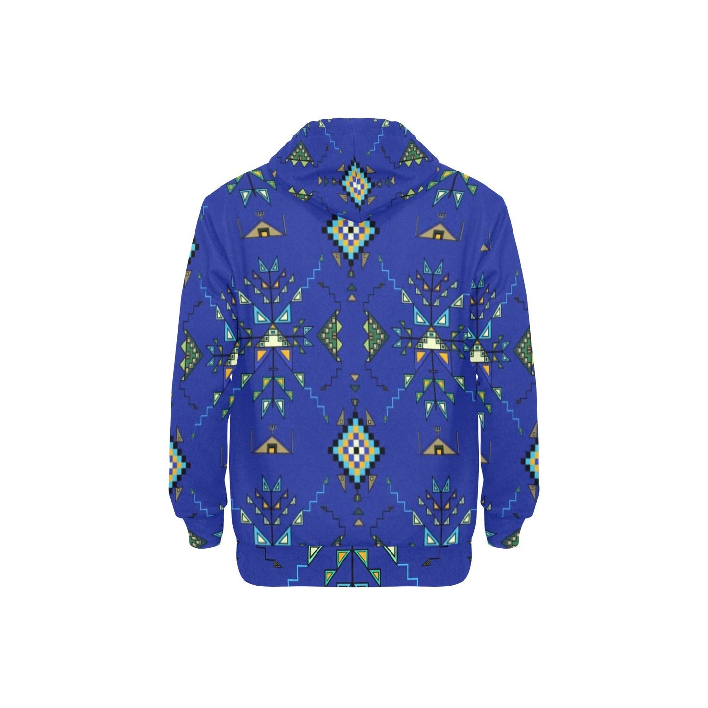 Bear Shield Dark Blue Fleece Hoodie