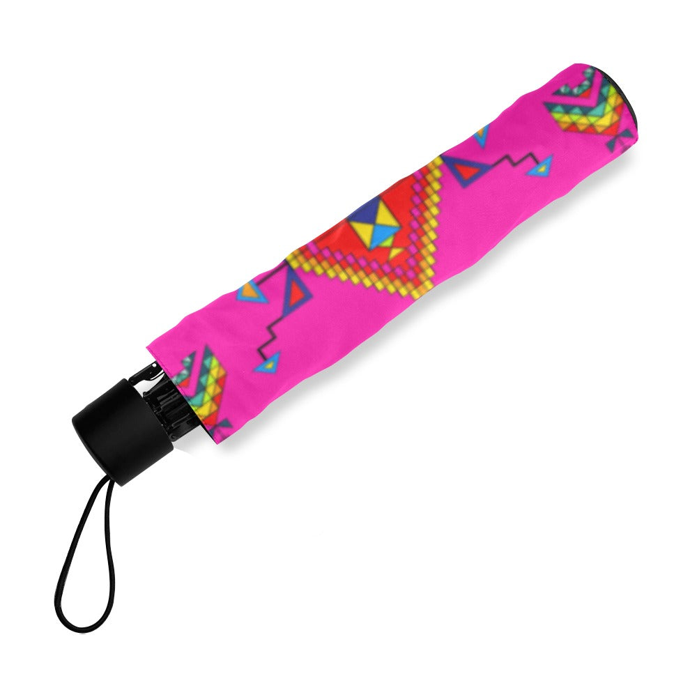 Buffalo Jump Pink Foldable Umbrella