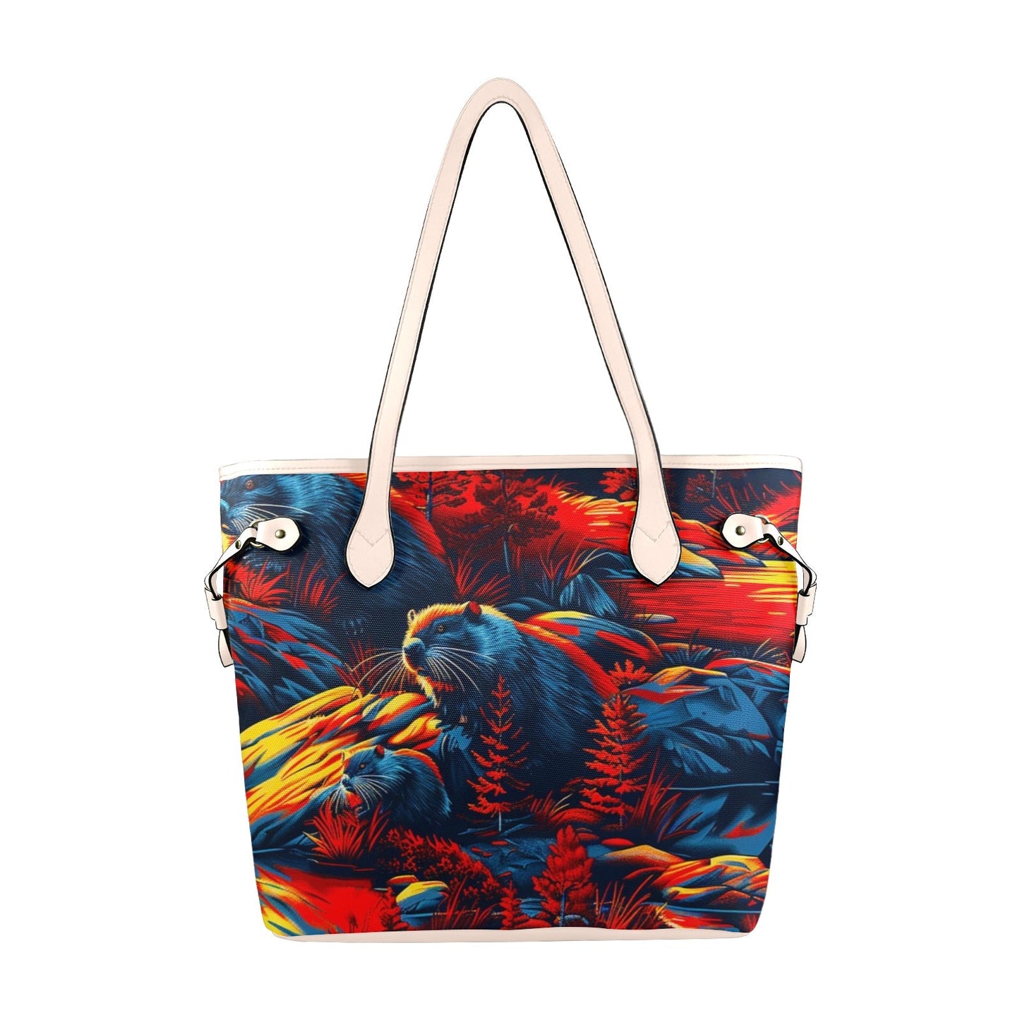 Sunset Animals Clover Canvas Tote