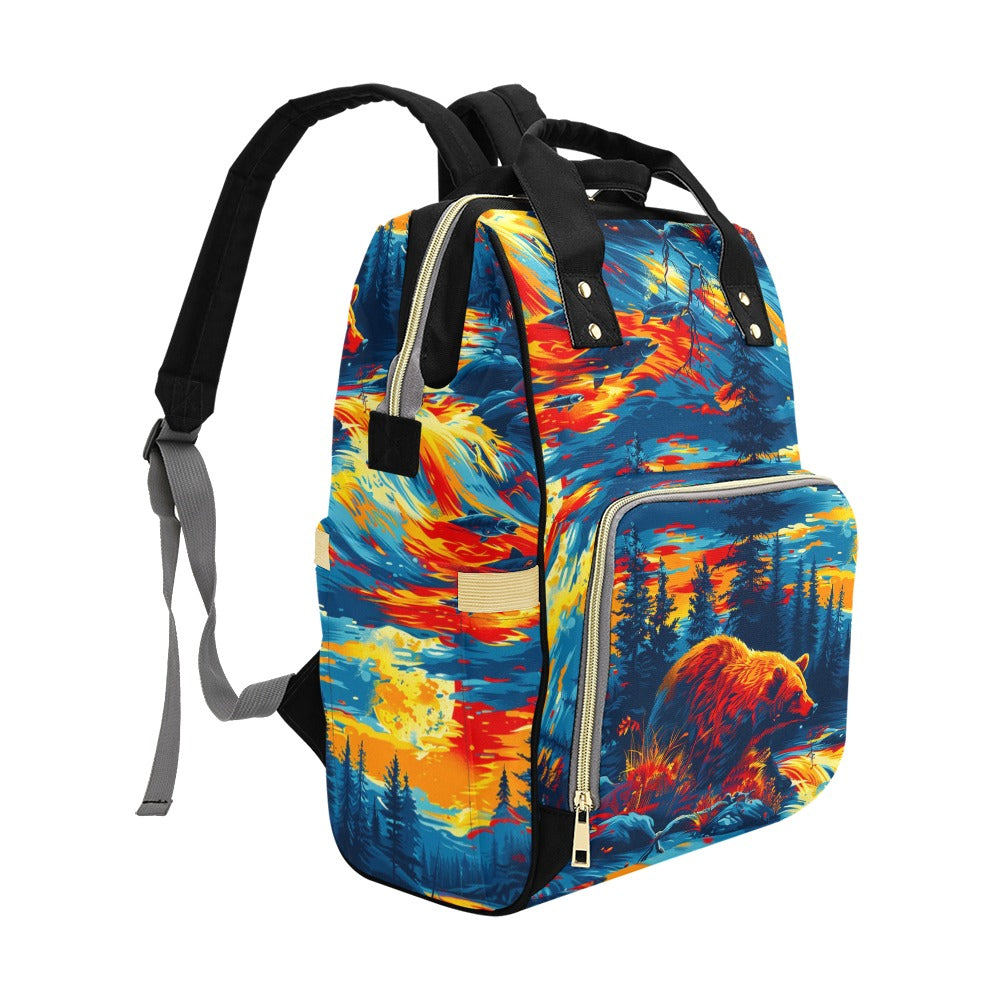 Fishing Bear Diaper Bag