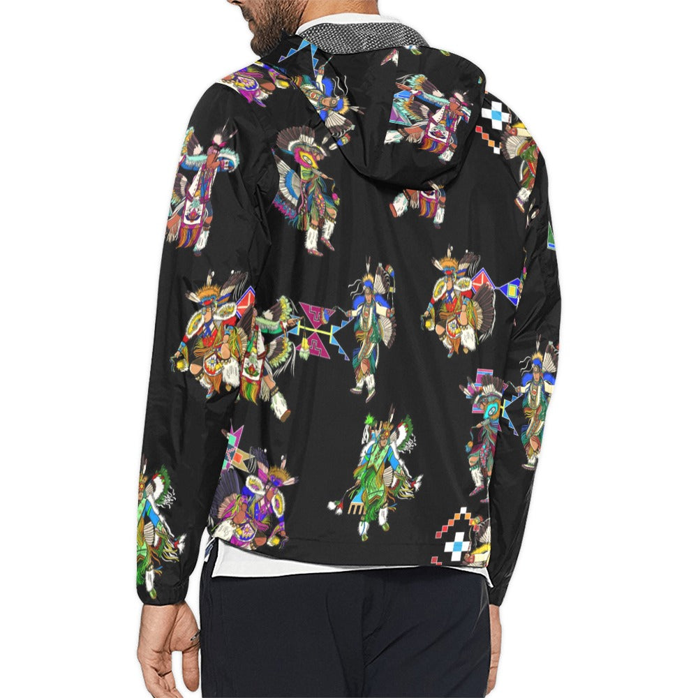 Men's Fancy Dancer Black Men's Windbreaker