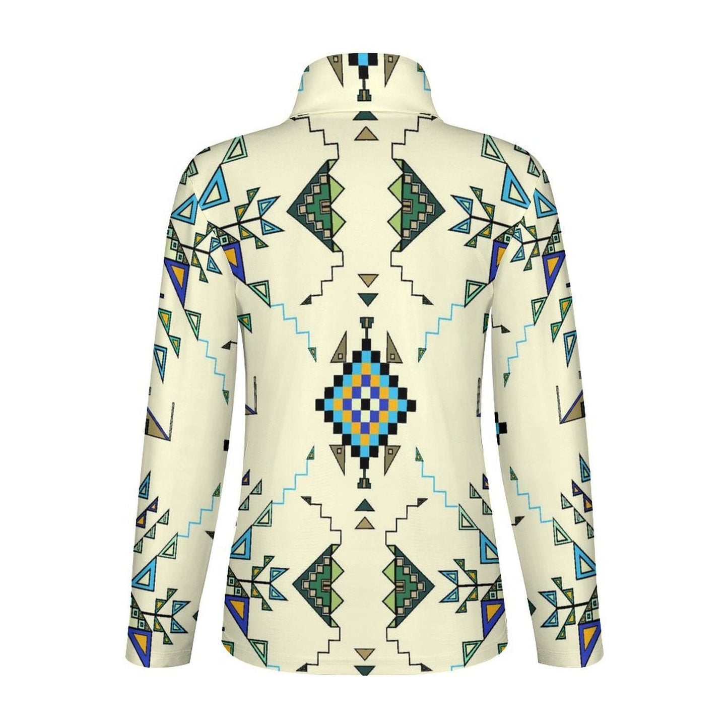 Bear Shield Cream Long Sleeve Yoga Shirt