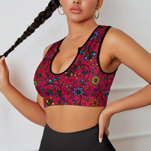 Load image into Gallery viewer, Prairie Paintbrush Passion Berry Yoga Top
