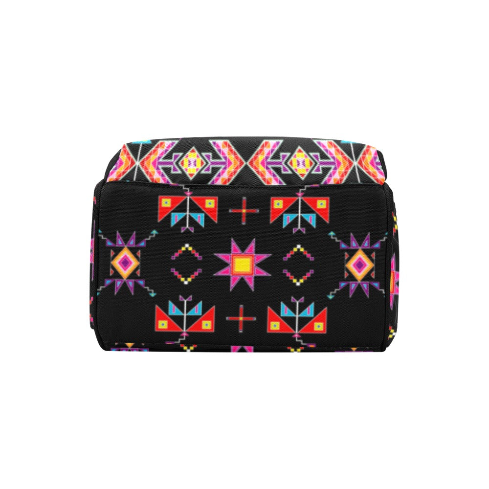 Scattered Generations Black Multi-Function Diaper Backpack