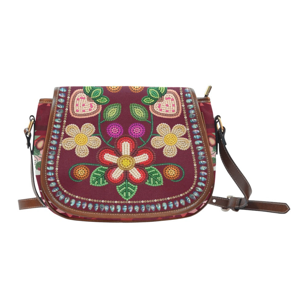 Sacred Berry Saddle Bag/Large - Maroon