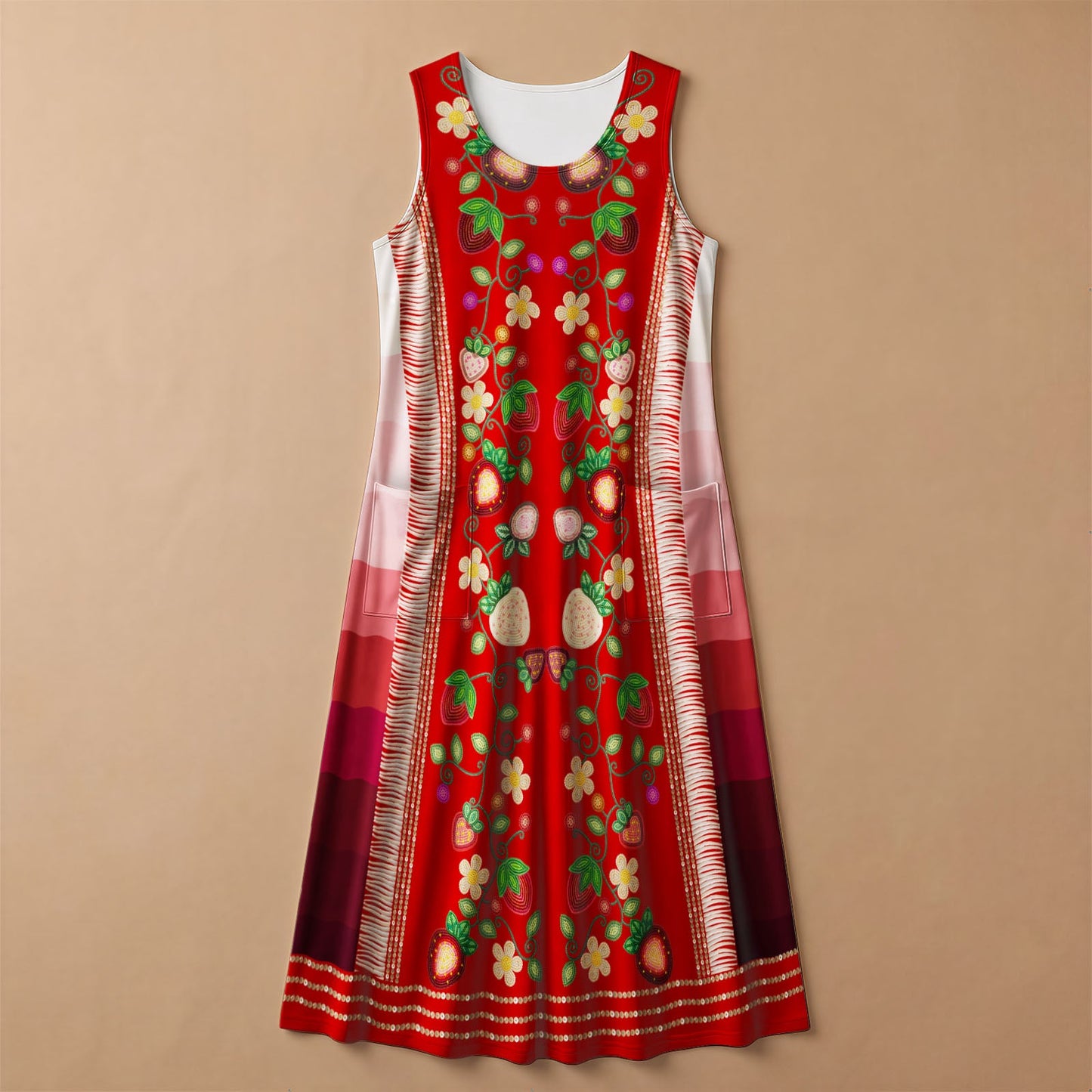 Berry Rites Red 2 Sleeveless Dress