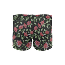 Load image into Gallery viewer, Red Beaded Rose Men&#39;s Swimming Trunks
