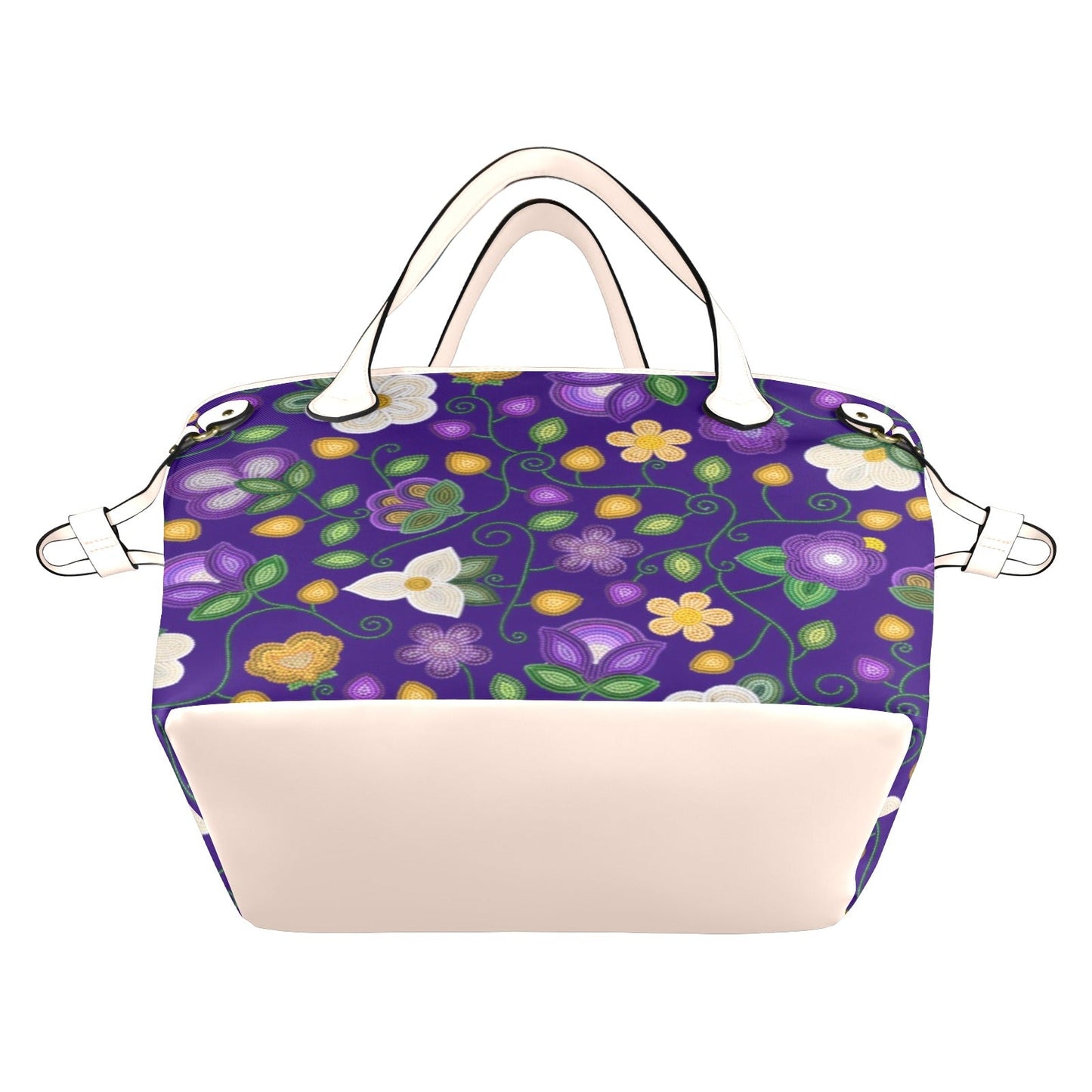 Midnight Moss Bloom Aubergine Clover Canvas Tote