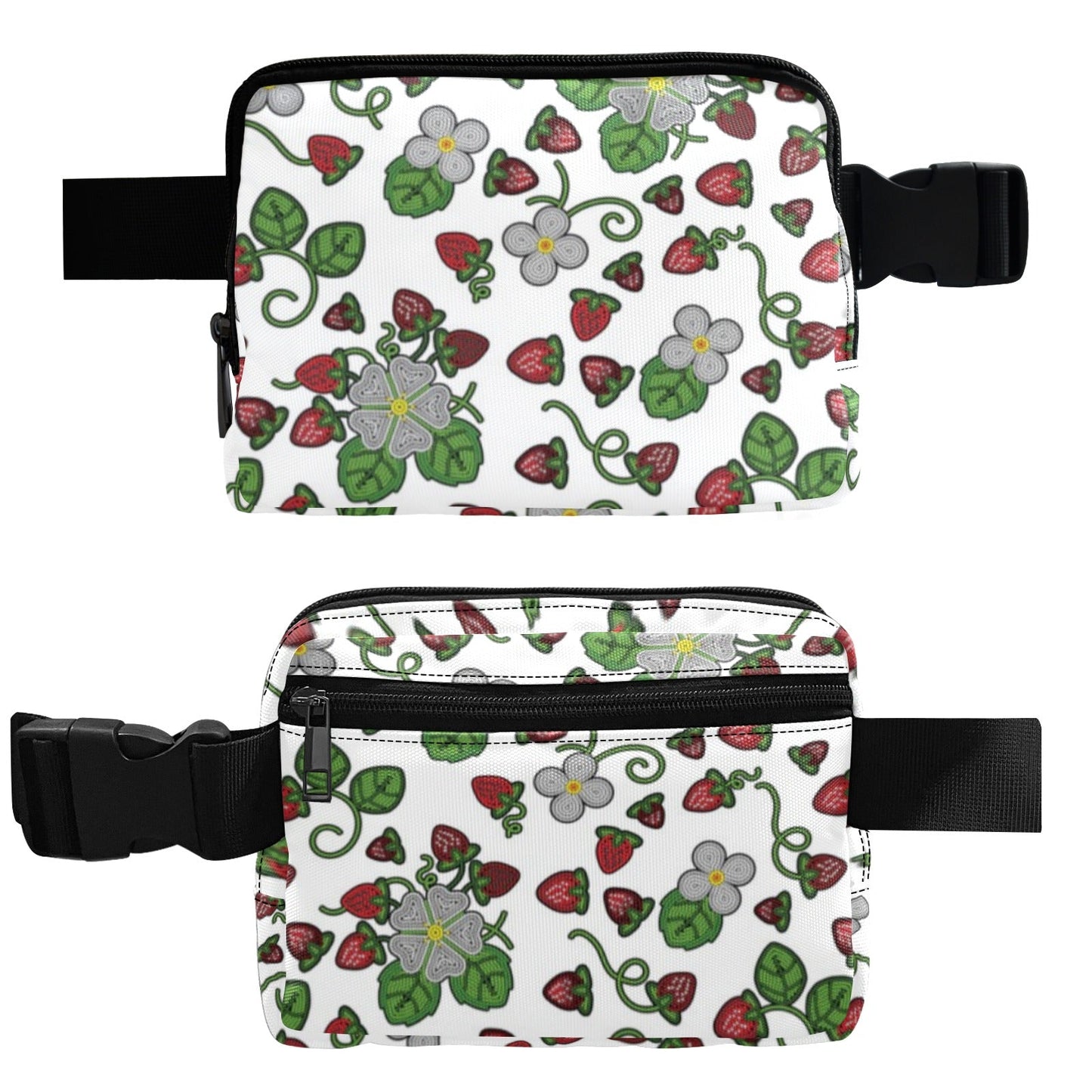 Strawberry Dreams White Belt Bag