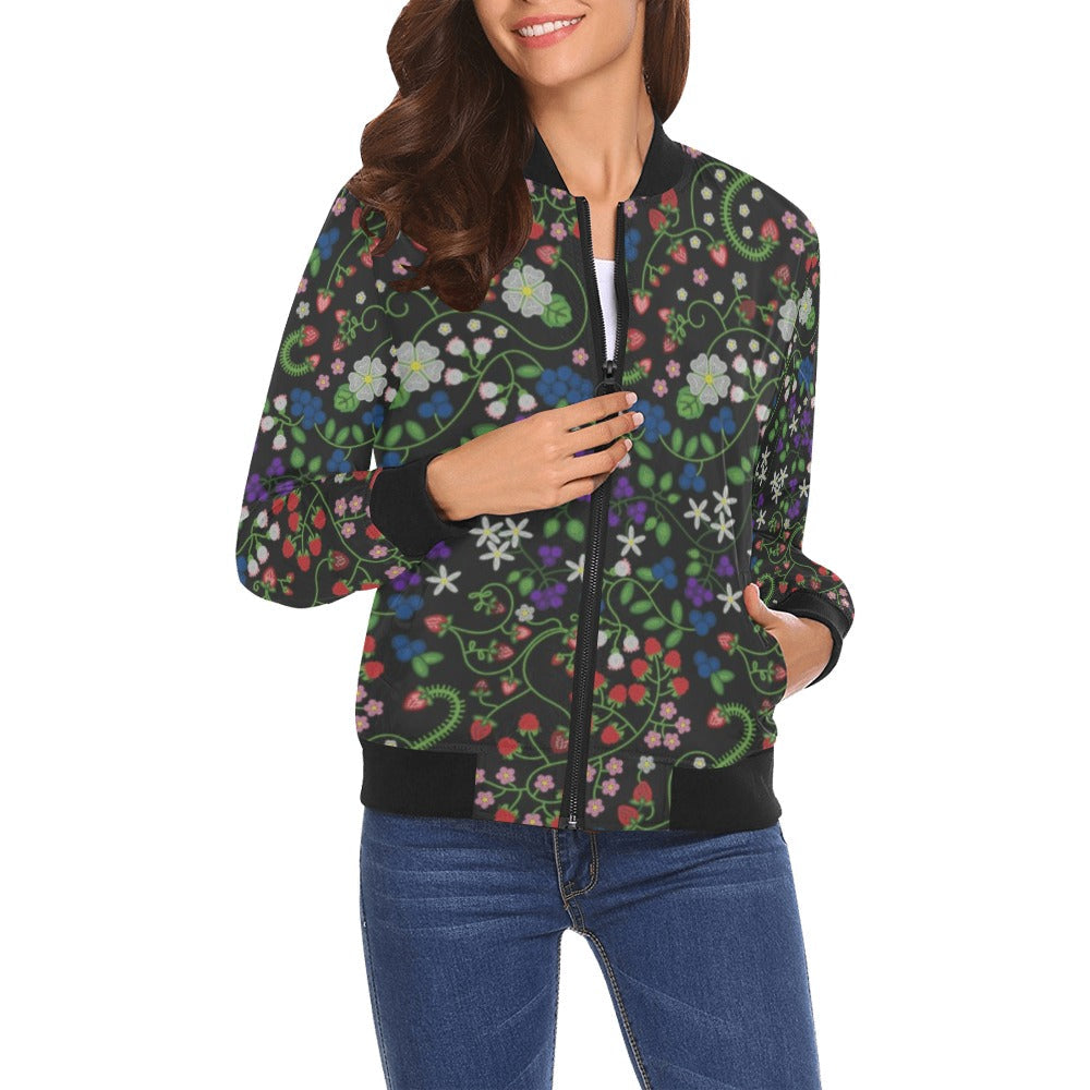 Grandmother Stories Midnight Bomber Jacket for Women